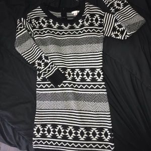 Tribal print Sweater Dress